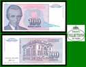 100 Dinara Yugoslavia 1994 Paper Money / Billet Yougoslavie - Yougoslavie