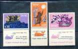 ISRAELE 1963 NUOVO ANNO EBRAICO 5724. SERIE COMPLETA MNH** YT 238-40 - Judaisme