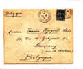 LEVANT  BUREAU DE CONSTANTINOPLE  LETTRE POUR LA BELGIQUE - Covers & Documents