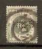 Great Britain  1887-1900  QV. 1s   (o) SG.211 (perfin) - Gezähnt (perforiert)