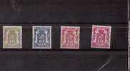 BELGIQUE : :1946/49:Timbres Service 36+38+39+40 NSC."Petit Sceau De L´Etat"avec Lettre B. - Other & Unclassified