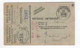 Carte Caisse De Retraite GEERAARDSBERGEN 1936 - Cachet De La Commune De SARLANDINGE Au Verso --  OO/002 - Folletos De La Oficina De Correos