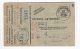 Carte Caisse De Retraite GEERAARDSBERGEN 1936 - Cachet De La Commune De SARLANDINGE Au Verso --  OO/002 - Post Office Leaflets