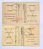 2 X Carte Caisse De Retraite KUURNE 1955/60 - 2 X  Cachet De La Commune Au Verso --  OO/011 - Post Office Leaflets