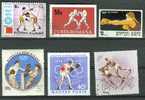 BOXE  Lot N°22 De 6 Timbres Différents:  Fujeira - Roumanie - Samoa - Dominique - Hongrie - - Boxing