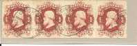 BraMi.Nr.31/  BRASILIEN - 1877)  Schöner 4-er Streifen (LUXUS) - Used Stamps