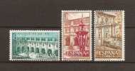 SPAIN ESPAÑA SPANIEN REAL MONASTERIO DE SAMOS 1960 / MNH / 1322 - 1324 - Unused Stamps