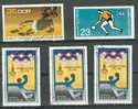 HAND-BALL Lot N°3 De 5 Timbres Allemagne DDR - Bulgarie - Corée - Handball