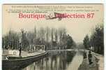 PENICHE Sur Le CANAL De La MARNE - N° 17 - PASSAGE De L'AVIATEUR  HENRI  FARMAN En AEROPLANE En 1908 - AVIATION - Houseboats