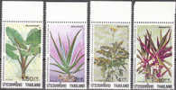 THAILAND 1090-3 "Internationale Briefwoche:Heilpflanzen" MNH / ** / Postfrisch - Tailandia