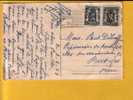 527+673 Op Kaart  Met Stempel BRUSSEL - 1935-1949 Piccolo Sigillo Dello Stato