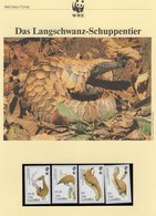 1993 WWF 159 Gambia 1550/3 ** 7€ Langschwanz-Schuppentier Naturschutz Dokumentation Wildlife Set Pangolin Of AFRICA - Gambie (1965-...)