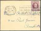 Petite Enveloppe Avec N° COB 195 De Bruxelles Avec Oblitération Bruxelles (Q.L.) En 1929 - Storia Postale