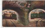 Underground Tunnel At Street Intersection Showing Loaded Freight Cars, Chicago - Structures