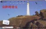 Télécarte Japon PHARE (307) Telefonkarte Japan LEUCHTTURM * VUURTOREN LIGHTHOUSE LEUCHTTURM FARO FAROL Phonecard - Lighthouses