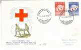 CROCE ROSSA  DANIMARCA  1859 RODE KORS 1959 EMISSIONE  F.D.C.  -C123 - Red Cross