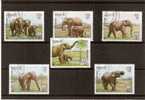 Série Oblitérée Du Laos, éléphants1987 - Eléphants