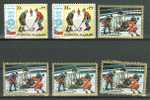 HOCKEY SUR GLACE Lot N°02, 5 Timbres : Fujeira - Ajman State - JO Munich 1972 - Hockey (Ijs)