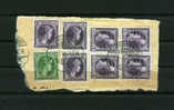 N° 164 (7x) + N° 221 Sur Fragment. - 1926-39 Charlotte Right-hand Side