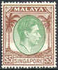 Singapore #20a Mint Hinged $5 Geroge VI From 1951 (perf 18) - Singapour (...-1959)