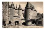 Fougeres Sur Bievre Canton Contres Cour Interieure Du Chateau Carte LL N° 5 - Contres