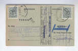 Carte Caisse De Retraite NINOVE 1958 - Cachet De La Commune De ZANDBERGEN Au Verso  --  OO/029 - Postkantoorfolders