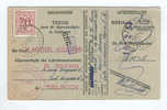 Carte Caisse De Retraite TEMSE Vers TIELRODE 1953 - Cachet De La Commune Au Verso  --  OO/035 - Post Office Leaflets