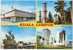 ASIA-130    MALAYA -KUALA LUMPUR : 4-picture Postcard - Malesia