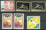 ESCRIME Lot N°12, 6 Timbres: Ajman State - Fujeira - Fujeira - Corée - Hongrie - Fencing