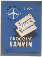 Protège Cahier Publicité Chocolat Lanvin - Coberturas De Libros