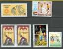 VOLLEY-BALL  Lot N°07, 6 Timbres: Bulgarie - Fujeira - Corée - Corée - Pakistan - Volleyball