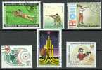 TIR Lot N°08, 6 Timbres: Mongolie - Corée - Pakistan - Fujeira - USSS - Salvador - Shooting (Weapons)