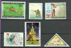 TIR Lot N°09, 6 Timbres: Mongolie - Corée - Pakistan - Fujeira - USSS - Panama - Shooting (Weapons)