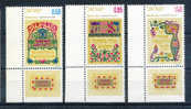 ISRAELE 1971 FESTA DI " SHAVOUT ". MNH** YT 448-50 - Judaika, Judentum