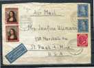 Germany 1951-1952 Cover Front Side Only Airmail Used - Storia Postale