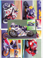 AUSTRALIA 2004 Formula 1 Motorcycle Racing Gran Prix Maximum Cards Set X5 Bike Motorbike - Motos