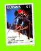 Delcampe - Timbre Oblitéré Used Mint Stamp Selo Carimbado CALGARY 1988 Winter Olympic Games Down Racing $ 7 GUYANA 1988 - Guyane (1966-...)