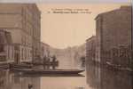 FRANCE: NEUILLY-Sur-Seine :Crue De La Seine:30/01/1910.Rue Soyer.Verso:Grand Restaurant Reneaux.Non écrite. - Inondations