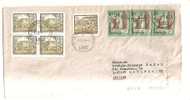 42499)lettera Austriaca Con 8 Valori + Annullo  Verso Catania Il 27-10-1995 - Storia Postale