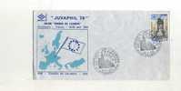 - FRANCE . TIMBRE EUROPA 1978   SUR ENVELOPPEJUVAPHIL 79 . CACHET STRASBOURG 28/4/79 - 1978