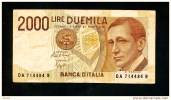 2000  Lire " ITALIE "  3 Octobre 1990    VF       Bc 53 - 2000 Lire