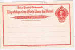 3484  Entero Postal, BRAZIL 100 Reis, Entier Postal, Brasil - Postwaardestukken