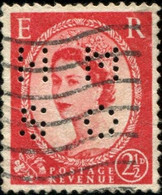 Pays : 200,6 (G-B) Yvert Et Tellier N° :   266 A (o)  Filigrane M Perfin / Perforé - Gezähnt (perforiert)