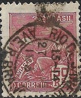 BRAZIL 1920 Aviation - 50r. - Brown  FU - Used Stamps