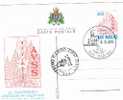 SAN MARINO -  SASS.46 CARTOLINA  TALE - FDC  1985 25^ ANNIV. A.V.S.S. ASS.NE VOL.SAMMARINESI SANGUE - RIF. 10017 - Entiers Postaux