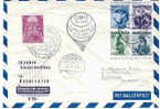 LUXEMBOURG, VOLS PAR BALLON, BALLONPOST, 9/11/1957 WIEN-PATERNION-VILLACH  PRIFIX BE20+533 - Lettres & Documents