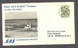 Sweden Airmail SAS First DC-9 Flight Luleå - Arlanda 1969 Card (Cz. Slania) - Usati