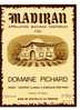 ETIQUETTE DE VIN - MADIRAN - 1986 - DOMAINE PICHARD - Madiran