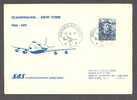 Sweden Airmail SAS 25th Anniversary Scandinavia - New York 1971 Cover John. F. Kennedy Airport U.S.A. (Cz. Slania) - Usados