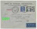 Yvert 886+971 Used To Portugal 7.7.1954 - Caixa #8 - 1945-54 Marianna Di Gandon